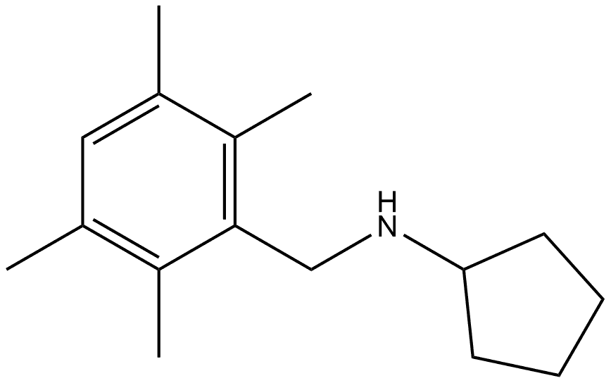 N-Cyclopentyl-2,3,5,6-tetramethylbenzenemethanamine,1267991-49-0,结构式