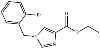 1H-1,2,3-Triazole-4-carboxylic acid, 1-[(2-bromophenyl)methyl]-, ethyl ester,126800-36-0,结构式