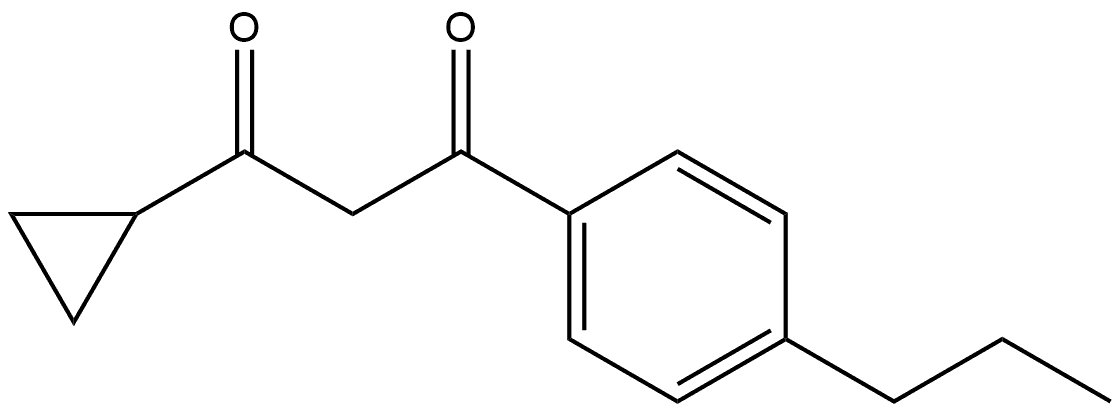 1-Cyclopropyl-3-(4-propylphenyl)-1,3-propanedione Structure
