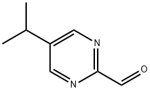 2-Pyrimidinecarboxaldehyde, 5-(1-methylethyl)- Struktur