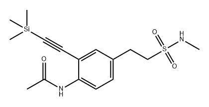 Acetamide, N-[4-[2-[(methylamino)sulfonyl]ethyl]-2-[2-(trimethylsilyl)ethynyl]phenyl]-