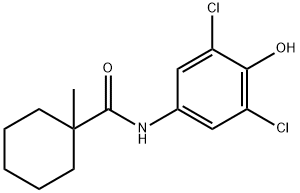Cyclohexanecarboxamide, N-(3,5-dichloro-4-hydroxyphenyl)-1-methyl- 结构式
