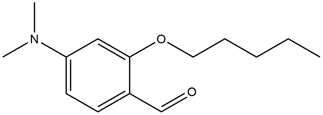 4-(Dimethylamino)-2-(pentyloxy)benzaldehyde Structure