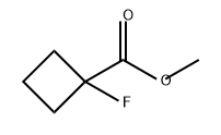 Cyclobutanecarboxylic acid, 1-fluoro-, methyl ester Structure