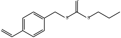 Carbonotrithioic acid, (4-ethenylphenyl)methyl propyl ester Structure