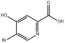 2-Pyridinecarboxylic acid, 5-bromo-4-hydroxy- Struktur