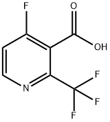 3-Pyridinecarboxylic acid, 4-fluoro-2-(trifluoromethyl)- Structure