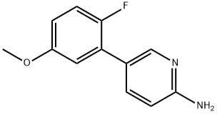 5-(2-Fluoro-5-methoxyphenyl)pyridin-2-amine Structure