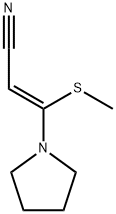 2-Propenenitrile, 3-(methylthio)-3-(1-pyrrolidinyl)-, (2Z)- Structure