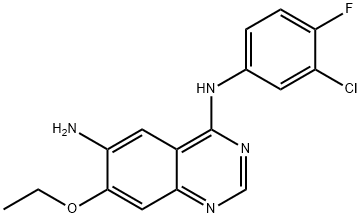 N4-(3-chloro-4-fluorophenyl)-7-ethoxyquinazoline-4,6-diamine Struktur