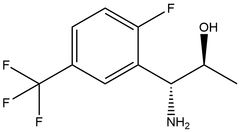 (1R,2S)-1-AMINO-1-[2-FLUORO-5-(TRIFLUOROMETHYL)PHENYL]PROPAN-2-OL Structure