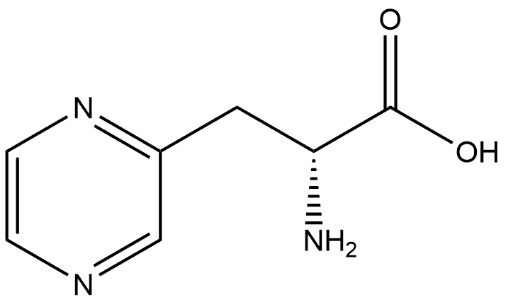 (2R)-2-Amino-3-pyrazin-2-ylpropanoic acid Structure