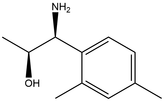 (1S,2S)-1-AMINO-1-(2,4-DIMETHYLPHENYL)PROPAN-2-OL 结构式