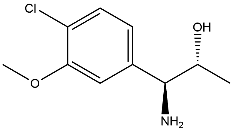 (1S,2R)-1-AMINO-1-(4-CHLORO-3-METHOXYPHENYL)PROPAN-2-OL Struktur