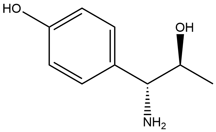 4-[(1R,2S)-1-AMINO-2-HYDROXYPROPYL]PHENOL 结构式