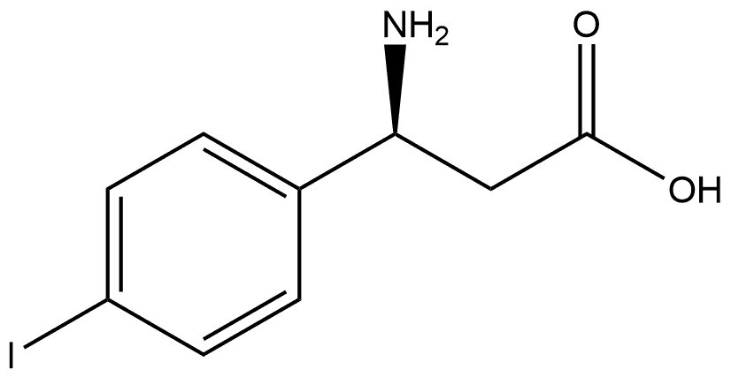 Benzenepropanoic acid, β-amino-4-iodo-, (βS)-,1269960-37-3,结构式