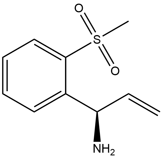 (R)-1-(2-(methylsulfonyl)phenyl)prop-2-en-1-amine Struktur