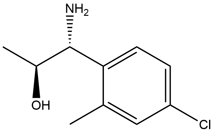 (1R,2S)-1-AMINO-1-(4-CHLORO-2-METHYLPHENYL)PROPAN-2-OL Struktur