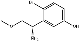 3-(1-amino-2-methoxyethyl)-4-bromophenol,1270097-22-7,结构式
