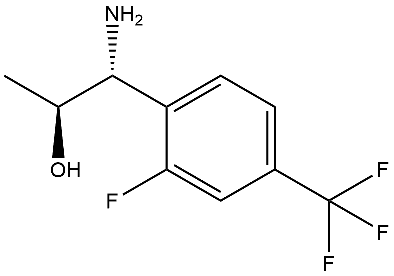 (1R,2S)-1-AMINO-1-[2-FLUORO-4-(TRIFLUOROMETHYL)PHENYL]PROPAN-2-OL Structure