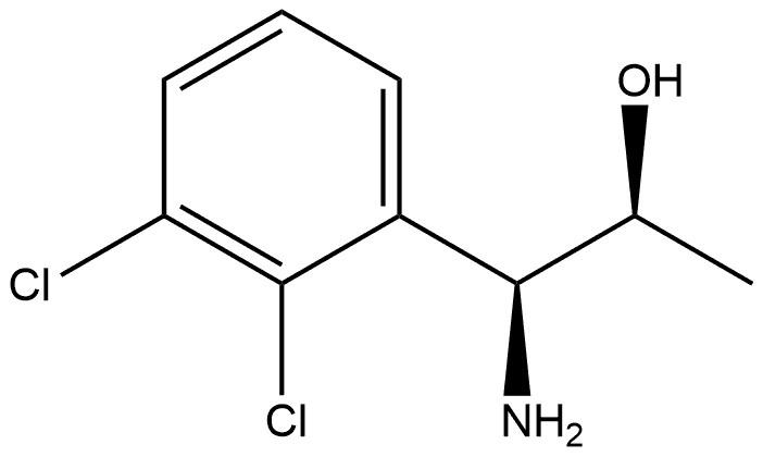 (1S,2S)-1-AMINO-1-(2,3-DICHLOROPHENYL)PROPAN-2-OL Struktur