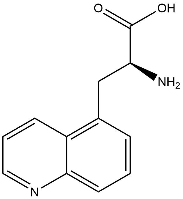 (S)-2-Amino-3-(quinolin-5-yl)propanoic acid 结构式