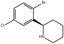 (2R)-2-(2-bromo-5-chlorophenyl)piperidine Structure