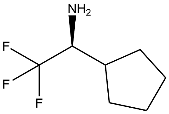 (S)-1-cyclopentyl-2,2,2-trifluoroethanamine Struktur