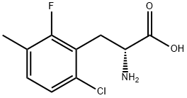 (2R)-2-amino-3-(6-chloro-2-fluoro-3-methylphenyl)propanoic acid Structure