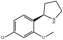 2-(4-chloro-2-methoxyphenyl)pyrrolidine Struktur