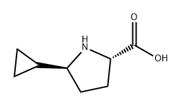 L-Proline, 5-cyclopropyl-, (5S)- Structure