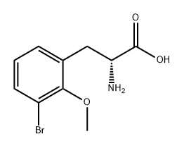 D-Phenylalanine, 3-bromo-2-methoxy-,1270182-72-3,结构式
