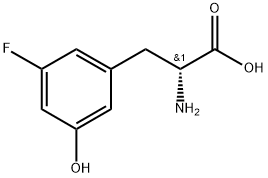 (R)-2-氨基-3-(3-氟-5-羟基苯基)丙酸,1270183-57-7,结构式
