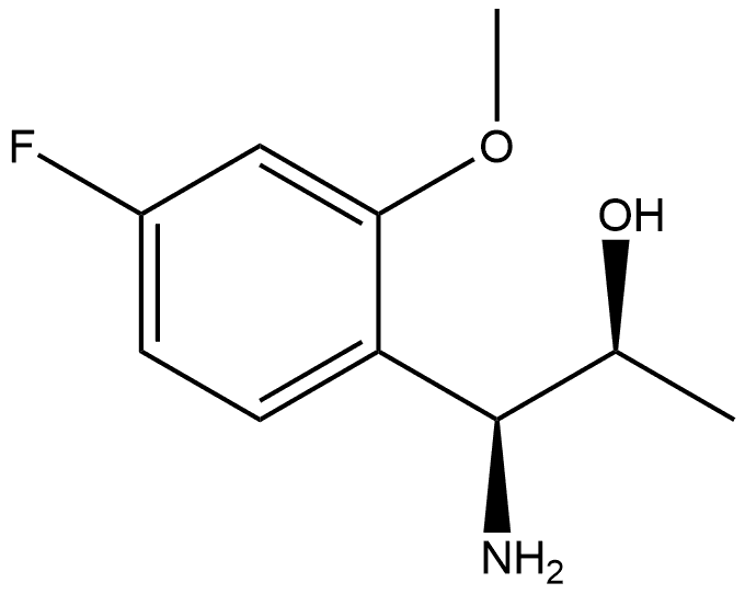 (1S,2S)-1-AMINO-1-(4-FLUORO-2-METHOXYPHENYL)PROPAN-2-OL 结构式