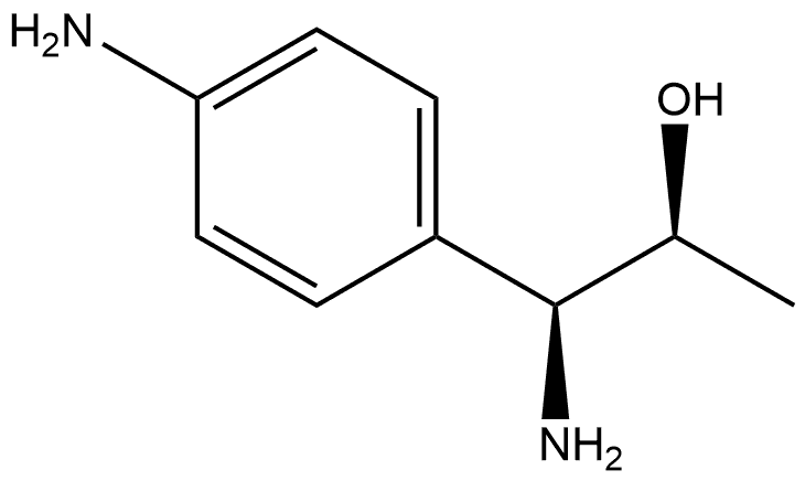 (1S,2S)-1-AMINO-1-(4-AMINOPHENYL)PROPAN-2-OL 结构式