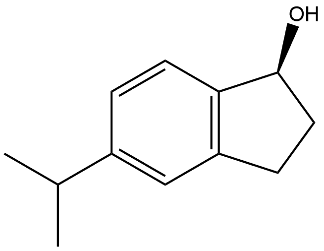 (S)-2,3-Dihydro-5-(1-methylethyl)-1H-inden-1-ol 结构式