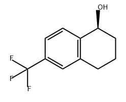 1-Naphthalenol, 1,2,3,4-tetrahydro-6-(trifluoromethyl)-, (1S)- Structure