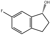 1H-Inden-1-ol, 6-fluoro-2,3-dihydro-, (1R)- Structure