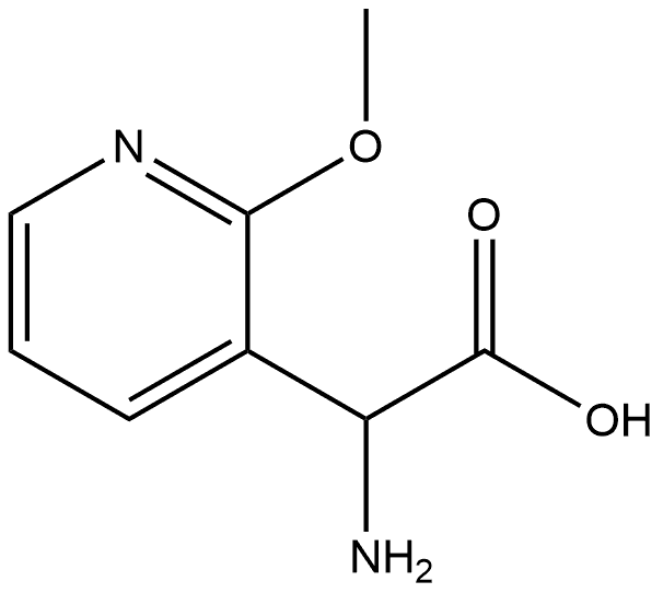 2-氨基-2-(2-甲氧基吡啶-3-基)乙酸, 1270306-22-3, 结构式
