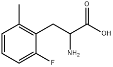 2-amino-3-(2-fluoro-6-methylphenyl)propanoic acid 化学構造式