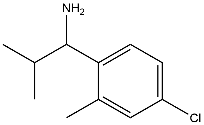 Benzenemethanamine, 4-chloro-2-methyl-α-(1-methylethyl)- Structure