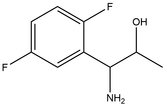 1-AMINO-1-(2,5-DIFLUOROPHENYL)PROPAN-2-OL Struktur