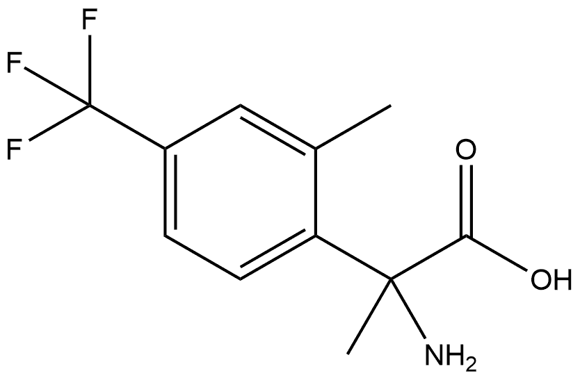 2-AMINO-2-[2-METHYL-4-(TRIFLUOROMETHYL)PHENYL]PROPANOIC ACID Structure