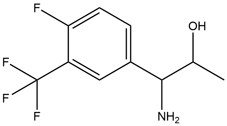1-AMINO-1-[4-FLUORO-3-(TRIFLUOROMETHYL)PHENYL]PROPAN-2-OL,1270364-76-5,结构式
