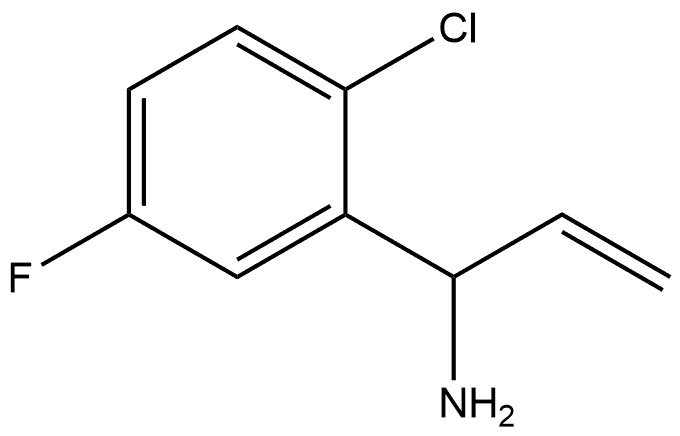 1-(2-Chloro-5-fluorophenyl)prop-2-en-1-amine Struktur