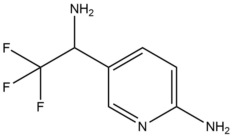 5-(1-氨基-2,2,2-三氟乙基)吡啶-2-胺,1270380-55-6,结构式