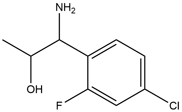 1-AMINO-1-(4-CHLORO-2-FLUOROPHENYL)PROPAN-2-OL Structure