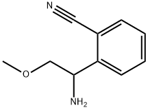 2-(1-amino-2-methoxyethyl)benzonitrile Structure