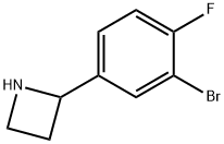 2-(3-溴-4-氟苯基)氮杂环丁烷,1270391-57-5,结构式