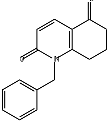 2,5(1H,6H)-Quinolinedione, 7,8-dihydro-1-(phenylmethyl)- Structure